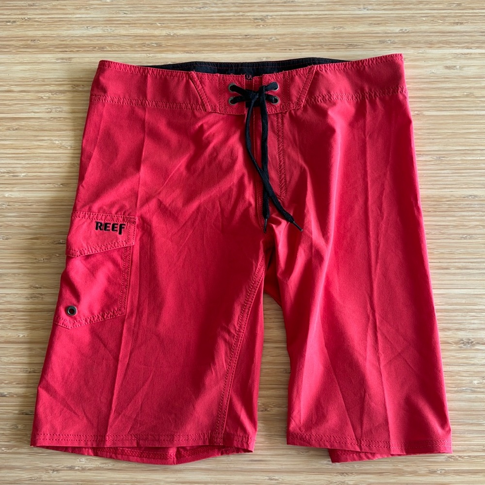 New Red Reef Board Shorts